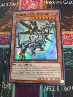 Yugioh Absorouter Dragon SDRR-EN005 Super Rare 1st Edition Near Mint - Image 1