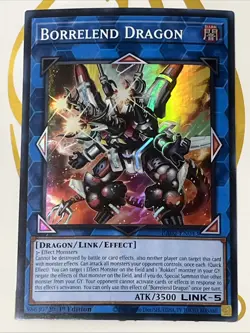 Yugioh! Borrelend Dragon RA02-EN043 Super Rare 1st Edition - Image 1