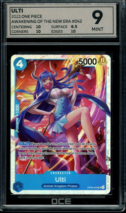 2023 One Piece AWAKENINGS OF THE NEW ERA Ulti Graded OCE 9 Mint - Image 1
