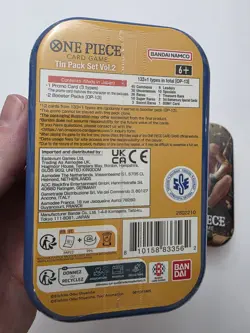 One Piece Tin Pack Set Vol 2 Factory Sealed 2 TIN LOT IN HAND Ready To Ship New - Image 3