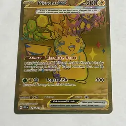 Pokemon TCG Pikachu ex 179/131 Sv: Prismatic Evolutions Gold Holo NM - Image 3