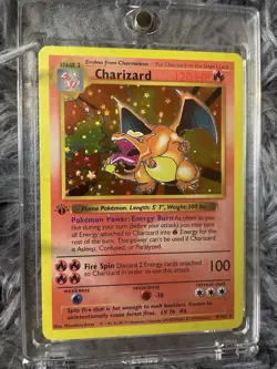 Rare Charizard Pokemon Card TCG - Shiny Holo Base Set 6|150 Pikachu Collection - Image 3