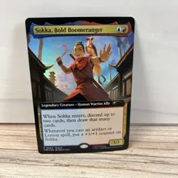 Sokka, Bold Boomeranger (Extended Art) -Foil Near Mint MTG Promos: Media - Image 1