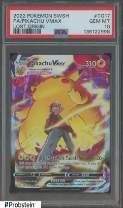 2022 Pokemon SWSH Brilliant Stars #TG17 FA Mimikyu VMax PSA 10 GEM MINT - Image 1