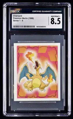 VINTAGE 1998 POKEMON TOPPS MERLIN SERIES 1 #6 CHARIZARD CGC 8.5 NM/MINT 🔥🔥🔥 - Image 1