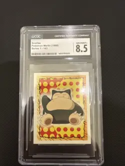 Pokemon Snorlax #143 Merlin Series - CGC 8 - Image 1