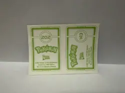 Pokemon 2005 Merlin Topps Sticker #202 Wobbuffet #143 Snorlax Holo Foil Prism - Image 2