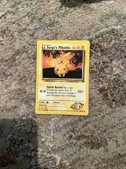 Pokemon TCG Lt. Surge's Pikachu Gym Challenge 1st Edition Common Card 84/132 - Image 1