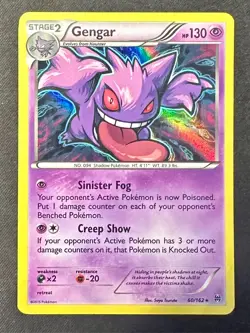 Gengar 60/162 2015 XY Breakthrough Set Pokemon Card TCG Nintendo Holo Rare - VLP - Image 1