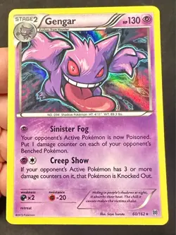 Gengar 60/162 2015 XY Breakthrough Set Pokemon Card TCG Nintendo Holo Rare - VLP - Image 3