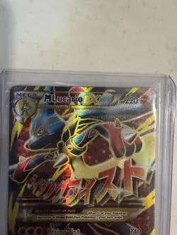 Pokemon TCG M Lucario EX Holo Full Art Ultra Rare Card 55a/111 - Image 2