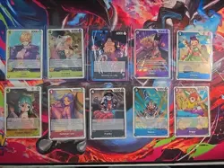 One Piece TCG : Lot Of 10 Cards, Monkey D Luffy, Foxy, And More - Image 1