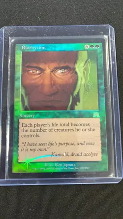 MTG magic cards 1x Biorhythm - Foil Onslaught English MP/LP - Image 1