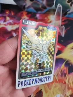 Pokemon Karte Card Zapdos Pocket Monsters 1997 Carddass Japanese Holo Exc- Japan - Image 3
