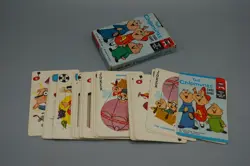 Vintage 1963 Alvin and The Chipmunks Card Game Ed-U-Cards Complete Set with Box - Image 1