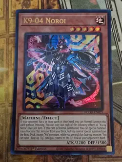 Yugioh - K9-04 Noroi DOOD-EN025 Ultra Rare 1st Edition Near Mint In Hand - Image 1
