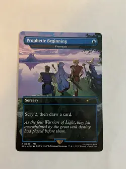 MTG Final Fantasy Prophetic Beginning (Preordain) 0039 Extended Art Promo - Image 1