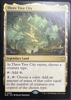 Three Tree City RARE MTG Bloomburrow NM 260 - Image 1