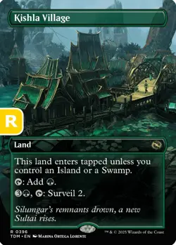 MTG Kishla Village Tarkir: Dragonstorm Rare Land NM - Image 1