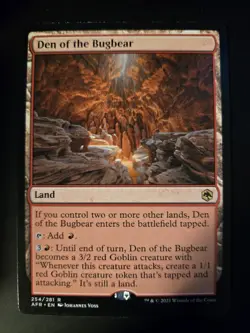 Den of the Bugbear NM Adventures in the Forgotten Realms MTG FREE SHIPPING - Image 1