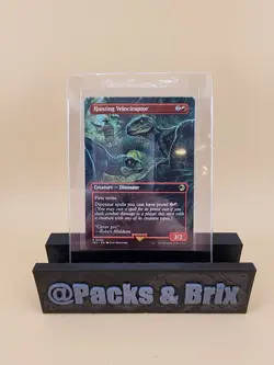 Hunting Velociraptor (Borderless) Universes Beyond: Jurassic World LP MTG - Image 1