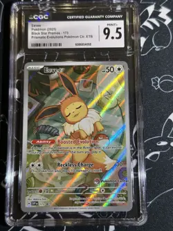 Eevee SVPEN 173 Pokemon Center Stamped Promo Prismatic Evolutions PC ETB CGC 9.5 - Image 1