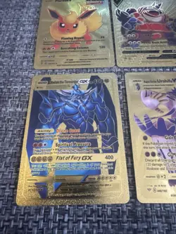 Lot Of 9 Mixed Gold Foil Pokemon Cards - fan art - Image 2