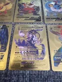 Lot Of 9 Mixed Gold Foil Pokemon Cards - fan art - Image 3