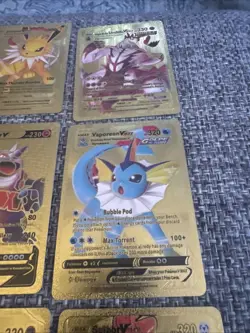 Lot Of 9 Mixed Gold Foil Pokemon Cards - fan art - Image 5