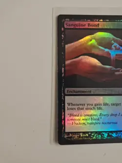 Sanguine Bond Core Set 2010 (M10) Foil - Moderate Damage (See Pics) - Image 4