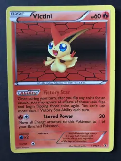Victini 14/101 BW Noble Victories B&W RARE HOLO Shiny Pokemon Card LP - Image 1