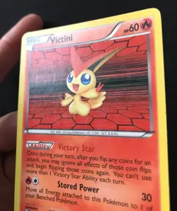 Victini 14/101 BW Noble Victories B&W RARE HOLO Shiny Pokemon Card LP - Image 3