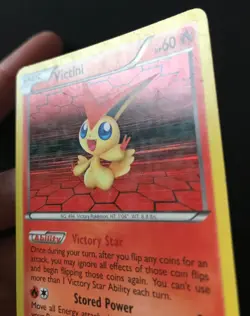 Victini 14/101 BW Noble Victories B&W RARE HOLO Shiny Pokemon Card LP - Image 4