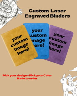 Pokemon Laser Engraved Gyarados Trading Card Binder (Made to order) - Image 3