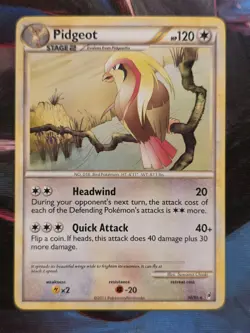 Pidgeot 30/95 HGSS Call of Legends Rare Pokemon Card - Image 1
