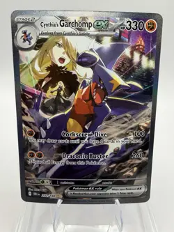 Pokemon TCG Cynthia's Garchomp EX 232/182 Destined Rivals English NM - Image 1