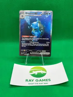 Pokemon TCG Blastoise ex 200/165 S&V 151 Special Illustration Rare Holo NM - Image 1