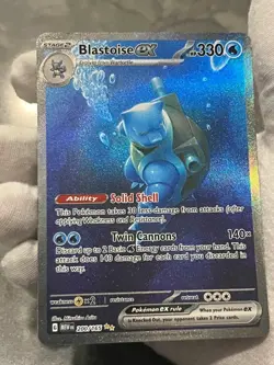 Pokemon TCG Blastoise ex 200/165 S&V 151 Special Illustration Rare Holo NM - Image 4