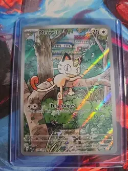 Pokemon TCG Meowth 106/094 Illustration Rare Holo Me02: Phantasmal Flames 2025 - Image 1