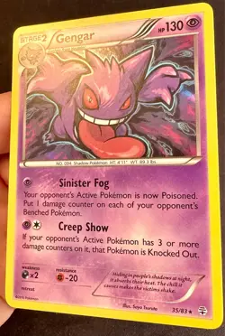 Gengar 35/83 2016 Generations 20th Anniversary Pokemon Card TCG HOLO Rare - Nm - Image 3