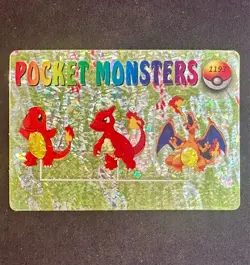 Pocket Monsters #1193 Vending Prism Holo Vintage Pokemon Charizard Charmander Nm - Image 1