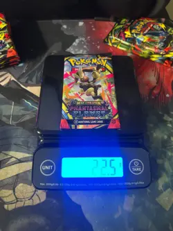 POKEMON MEGA EVOLUTION Phantasmal Flames Booster Pack WEIGHTED HEAVY 22.5 g - Image 1
