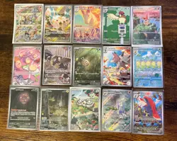 Pokemon TCG Illustration Rare Lot Of 15 Mixed Sets, SV, Promo, 151 NM - Image 1
