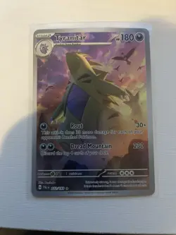 Pokemon Tyranitar 222/193 Sv02 Paldea Evolved Holo Illustration Rare - Image 1