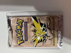 Pokemon TCG Fossil Booster Pack Zapdos Art Factory Sealed - Image 4