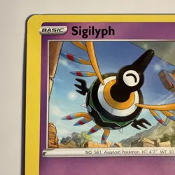 Pokemon TCG Sigilyph 075/195 Uncommon SWSH12: Silver Tempest Miscut Error‼ - Image 2