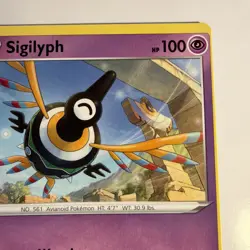 Pokemon TCG Sigilyph 075/195 Uncommon SWSH12: Silver Tempest Miscut Error‼ - Image 3