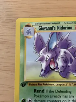 Pokemon TCG Giovanni's Nidorino Gym Challenge 45/132 1st Edition Uncommon 70 HP. - Image 4