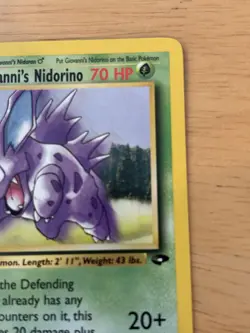 Pokemon TCG Giovanni's Nidorino Gym Challenge 45/132 1st Edition Uncommon 70 HP. - Image 5