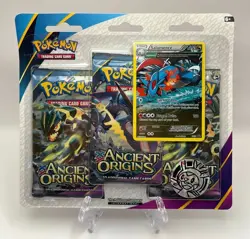 (402903) Pokemon XY Ancient Origins Booster 3-Pack Blister - Factory Sealed - Image 1